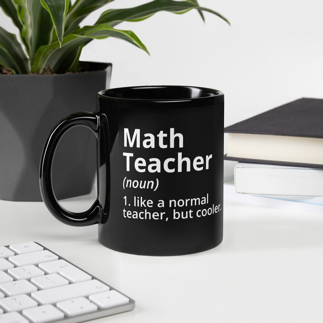Math Teacher Like a Normal Teacher But Cooler Mug - Image 2