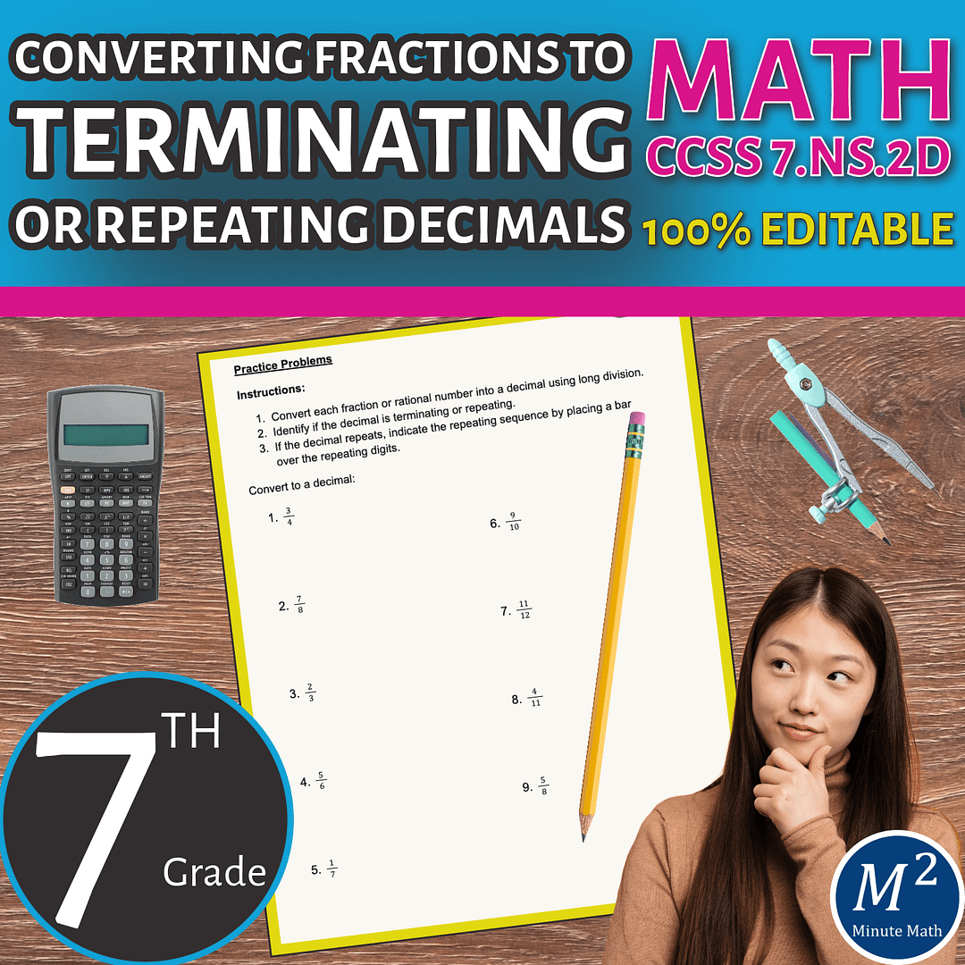 Converting Fractions to Decimals: Understanding Terminating & Repeating Decimals