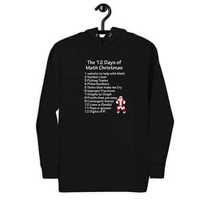The 12 Days of Math Christmas Hoodie