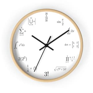 Math Wall clock