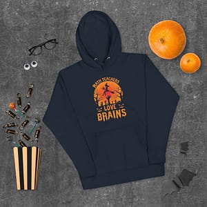 Math Teachers Love Brains - Unisex Hoodie