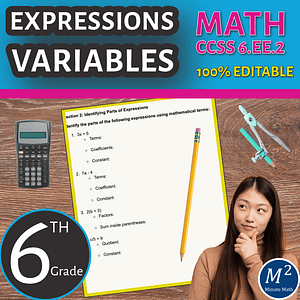 Math Mastery: Expressions and Variables Worksheet