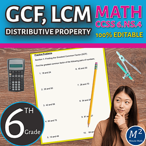 GCF, LCM, and the Distributive Property with Aligned Videos