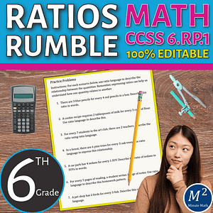 Ratios Rumble: Exploring the World of Numbers! w/ Video Lessons