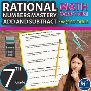 Mastering Rational Numbers: Comprehensive Worksheet on Adding and Subtracting