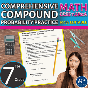 Mastering Compound Probability: Engaging Math Worksheet with Extra Challenges